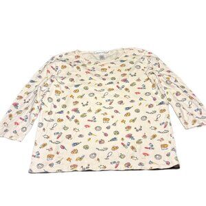 Y2K Makeup Print Top | Lipstick & Beauty Graphic Tee